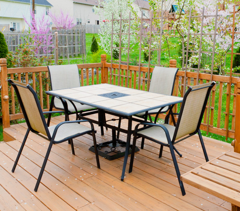 wood patio