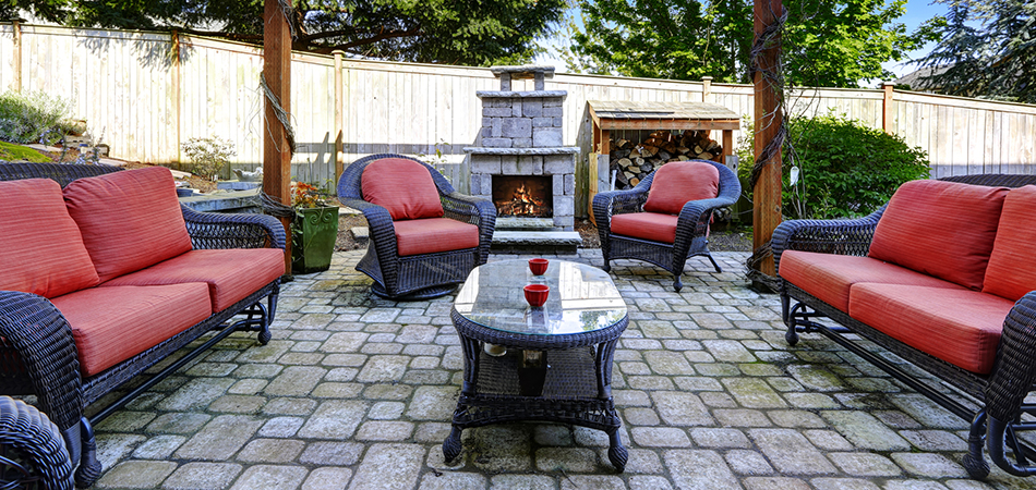 Chairs Outside with center Table - Big Easy Patio