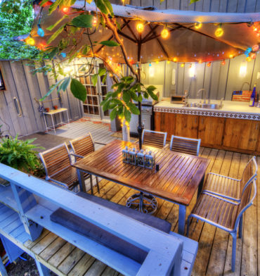 Nice patio at a home in the woods - Big Easy Patio