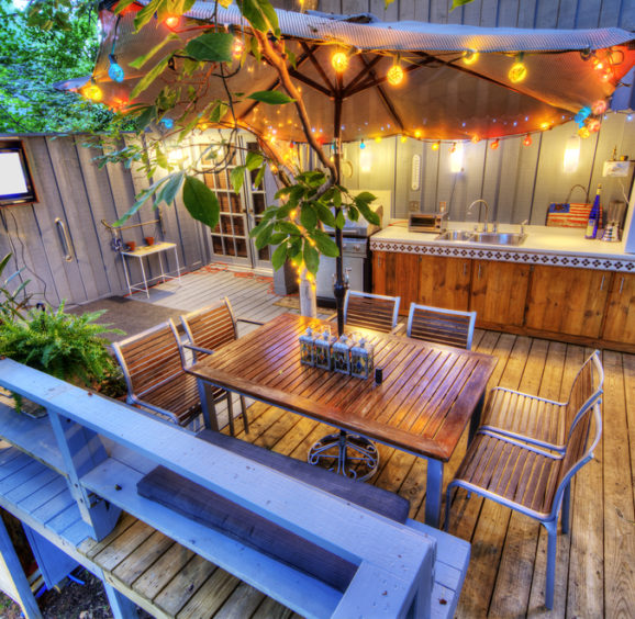 Nice patio at a home in the woods - Big Easy Patio